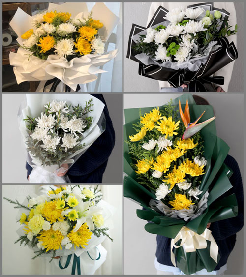 湖北黄冈市黄梅县濯港镇中垸村白事花束代送